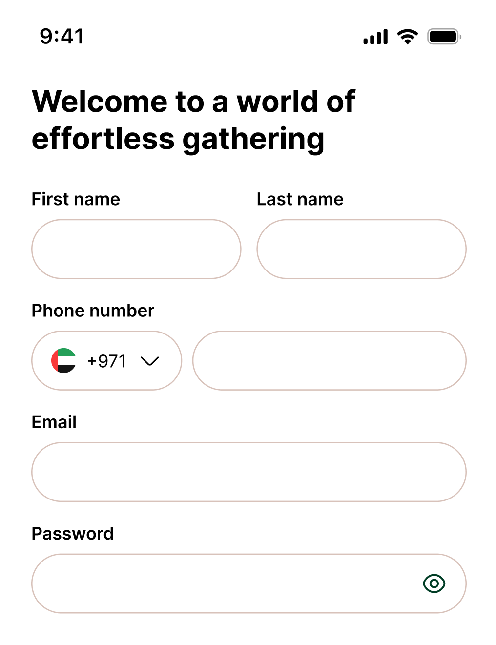 Download Caterk app and sign up